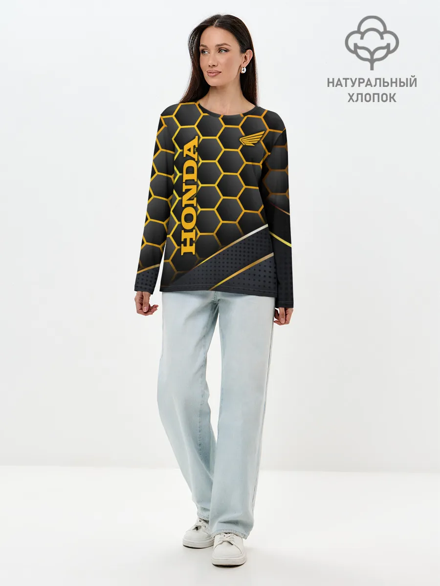 Лонгслив женский. Хлопок / HONDA