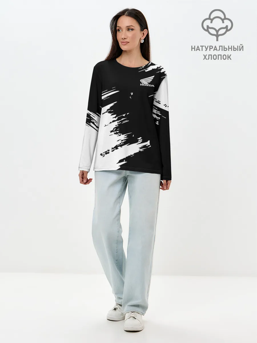 Лонгслив женский. Хлопок / HONDA