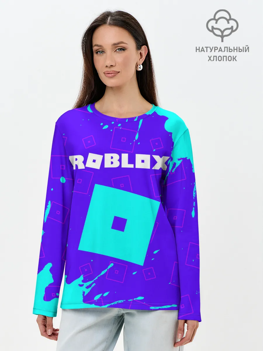 Лонгслив женский. Хлопок / ROBLOX / РОБЛОКС