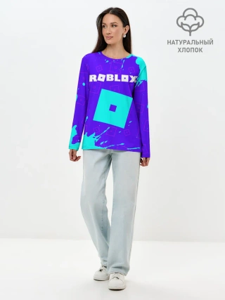 Лонгслив женский. Хлопок / ROBLOX / РОБЛОКС