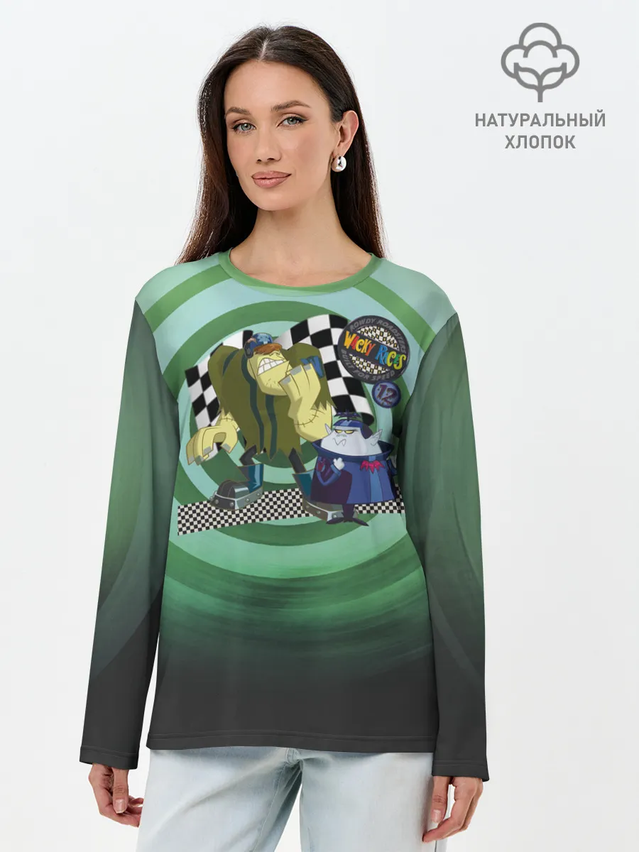 Лонгслив женский. Хлопок / Tiny and Bella Team