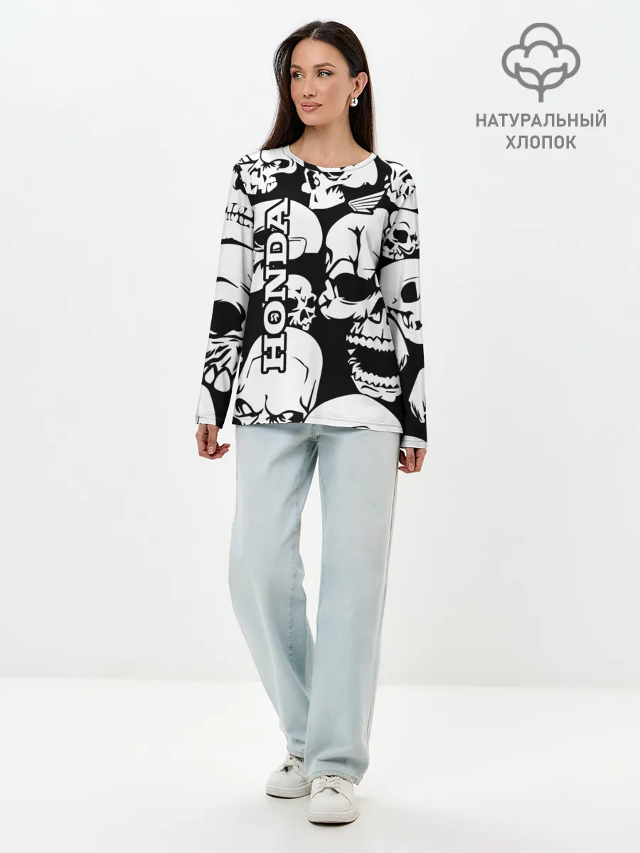 Лонгслив женский. Хлопок / HONDA