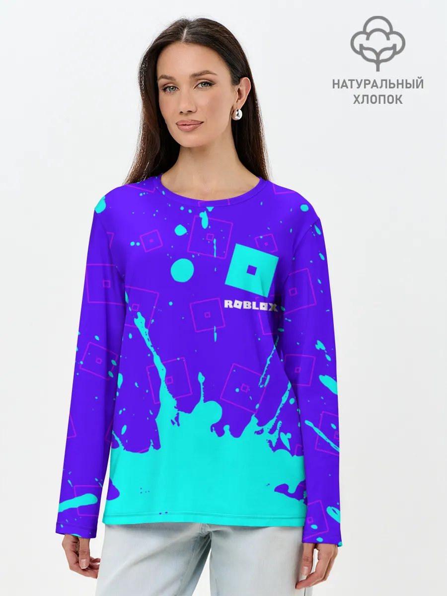 Лонгслив женский. Хлопок / ROBLOX / РОБЛОКС