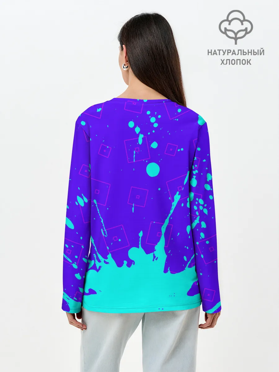 Лонгслив женский. Хлопок / ROBLOX / РОБЛОКС