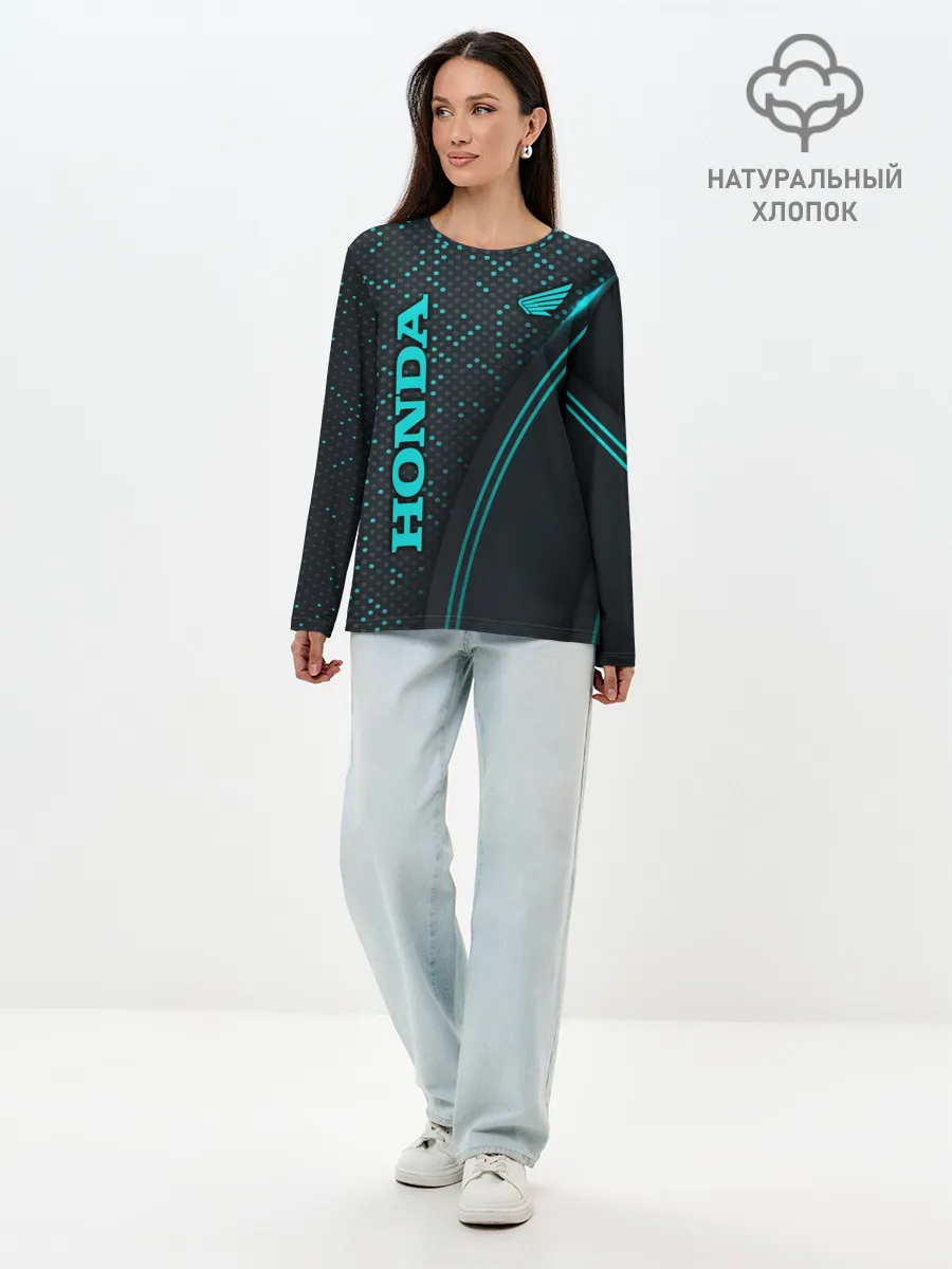 Лонгслив женский. Хлопок / HONDA