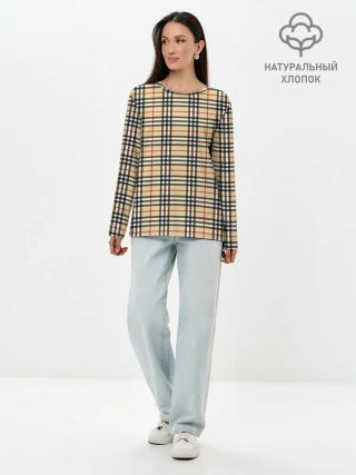 Лонгслив женский. Хлопок / The Gentlemen Beige