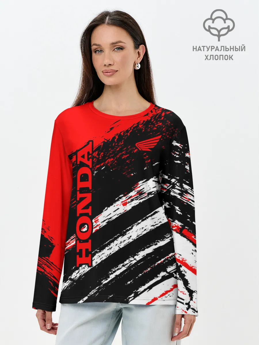 Лонгслив женский. Хлопок / HONDA