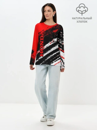 Лонгслив женский. Хлопок / HONDA