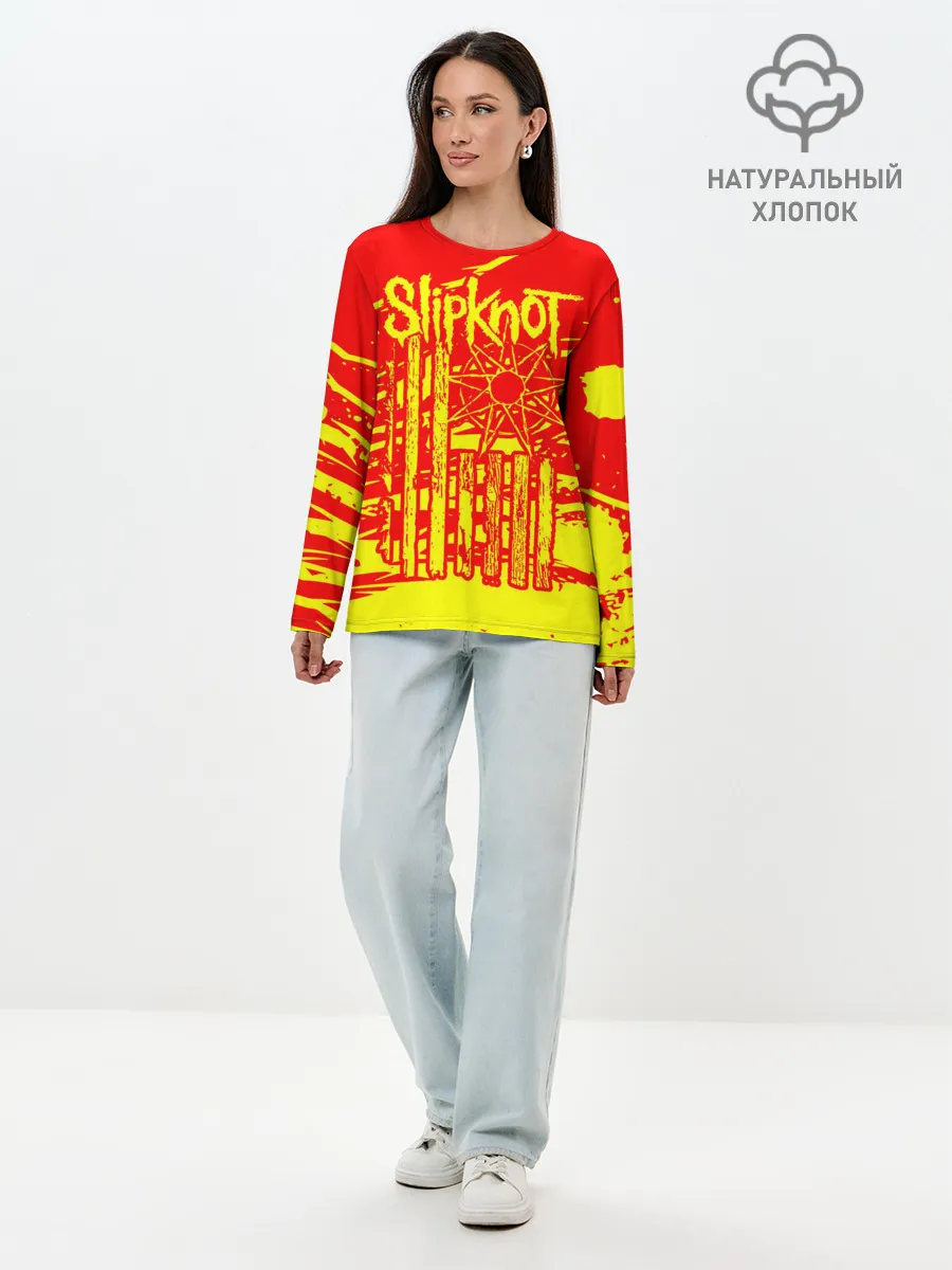 Лонгслив женский. Хлопок / Slipknot