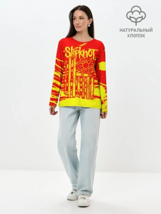 Лонгслив женский. Хлопок / Slipknot