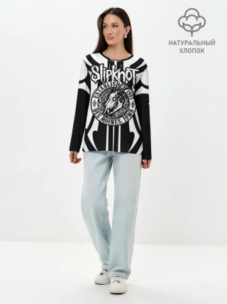 Лонгслив женский. Хлопок / Slipknot