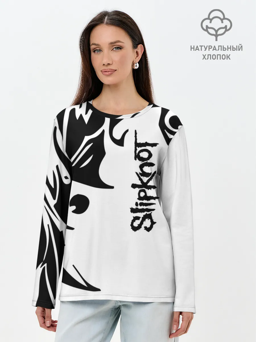 Лонгслив женский. Хлопок / Slipknot