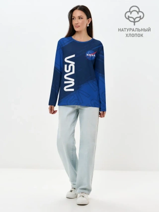 Лонгслив женский. Хлопок / NASA / НАСА