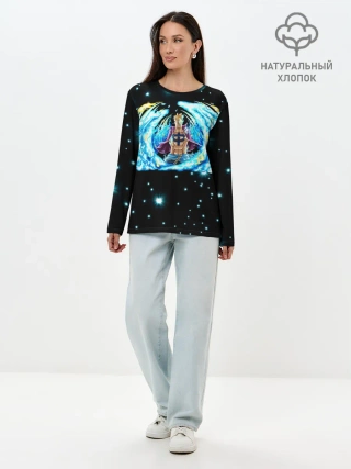 Лонгслив женский. Хлопок / Ван Пис | Марко