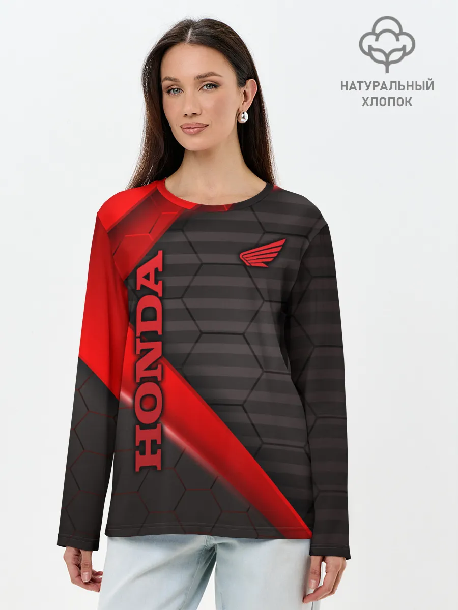 Лонгслив женский. Хлопок / HONDA
