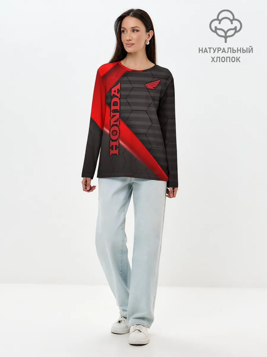 Лонгслив женский. Хлопок / HONDA