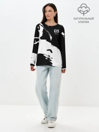 Лонгслив женский. Хлопок / 6ix9ine Tekashi