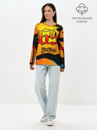 Лонгслив женский. Хлопок / 6ix9ine Tekashi