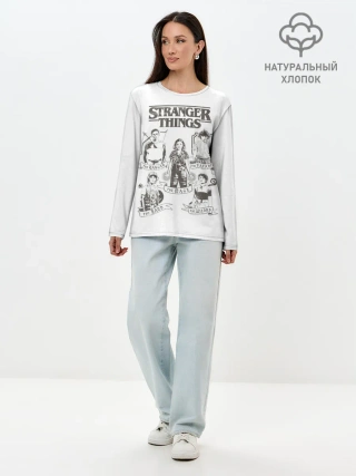 Лонгслив женский. Хлопок / Очень Странные Дела