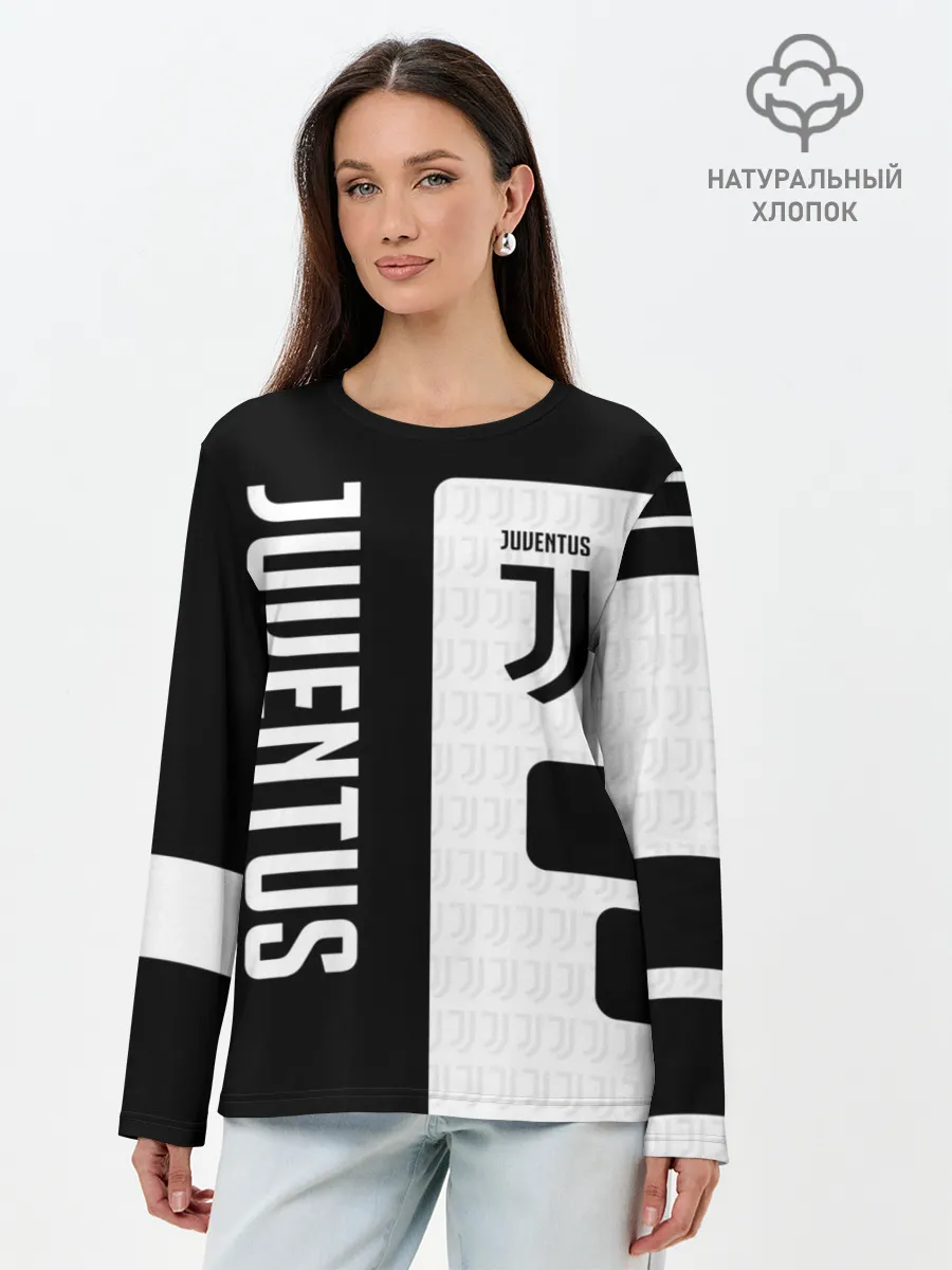Лонгслив женский. Хлопок / Juventus