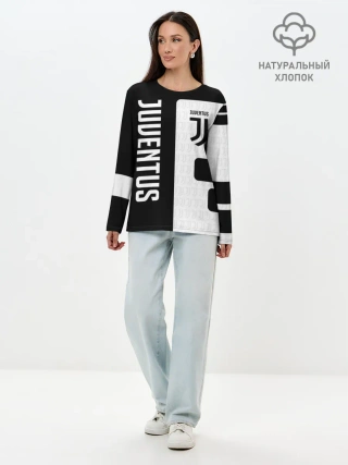 Лонгслив женский. Хлопок / Juventus