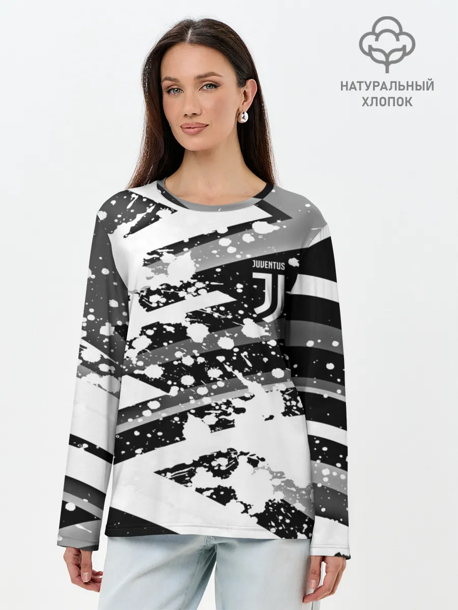 Лонгслив женский. Хлопок / Juventus