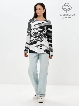 Лонгслив женский. Хлопок / Juventus
