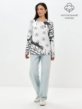 Лонгслив женский. Хлопок / MERCEDES / МЕРСЕДЕС
