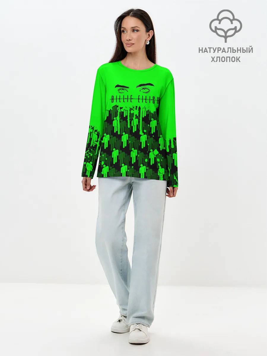 Лонгслив женский. Хлопок / BILLIE EILISH