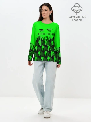 Лонгслив женский. Хлопок / BILLIE EILISH