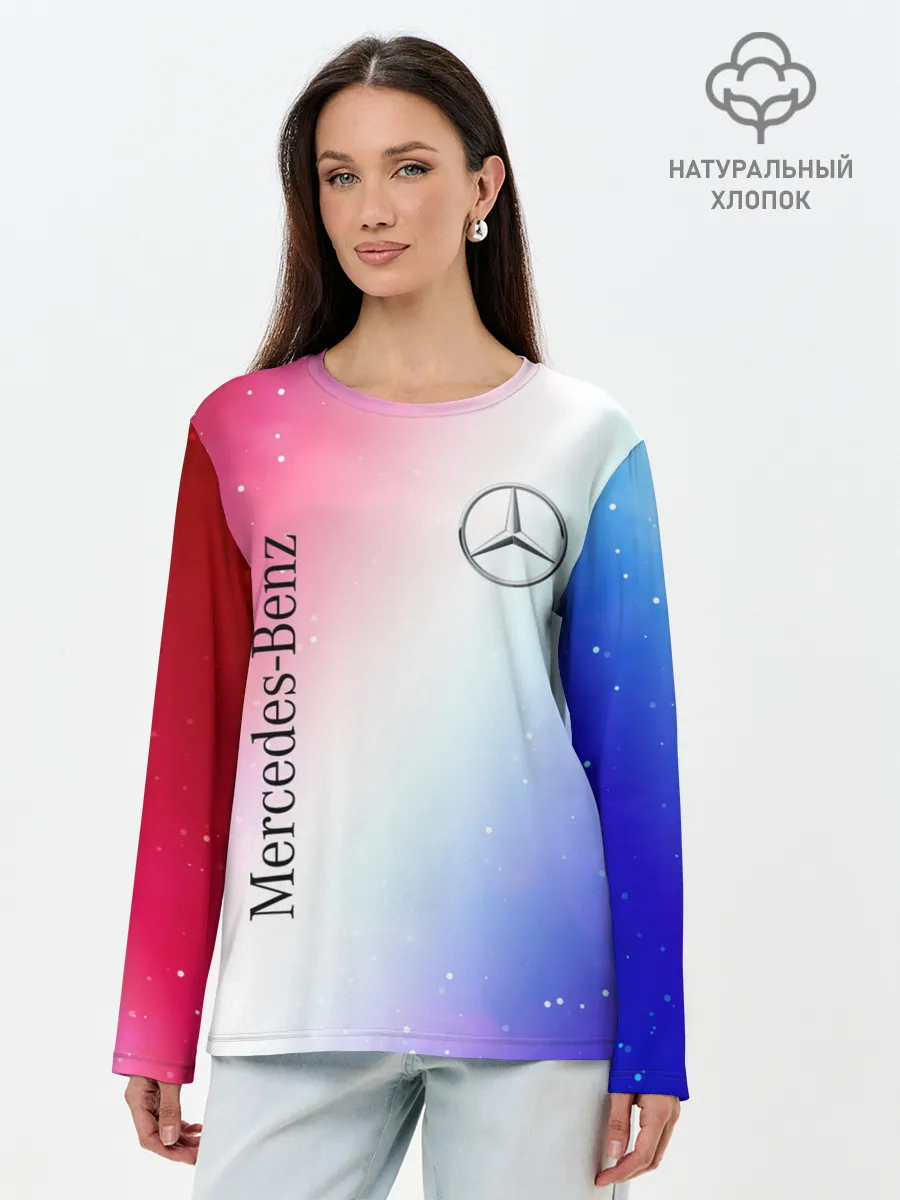 Лонгслив женский. Хлопок / MERCEDES / МЕРСЕДЕС