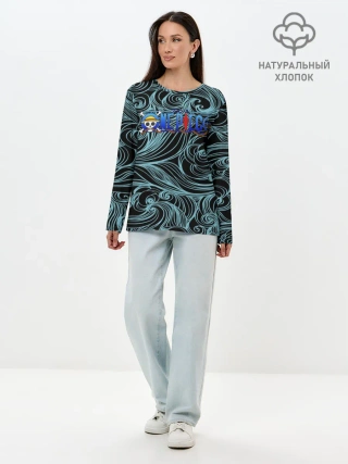 Лонгслив женский. Хлопок / Ван Пис | One Piece