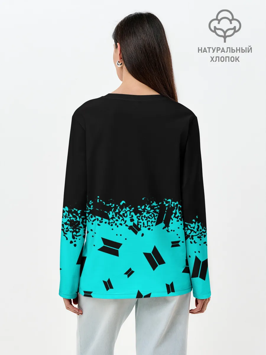 Лонгслив женский. Хлопок / BTS / БТС