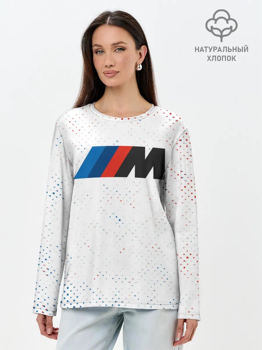 Лонгслив женский. Хлопок / BMW / БМВ
