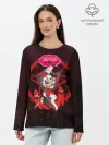 Лонгслив женский. Хлопок / Отель Хазбин - Хаск