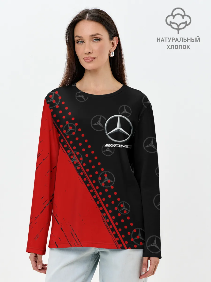 Лонгслив женский. Хлопок / MERCEDES / МЕРСЕДЕС