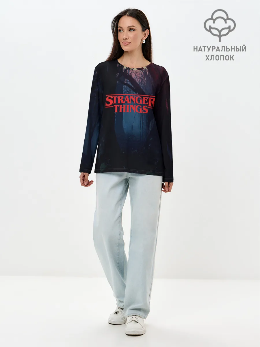 Лонгслив женский. Хлопок / Очень странные дела