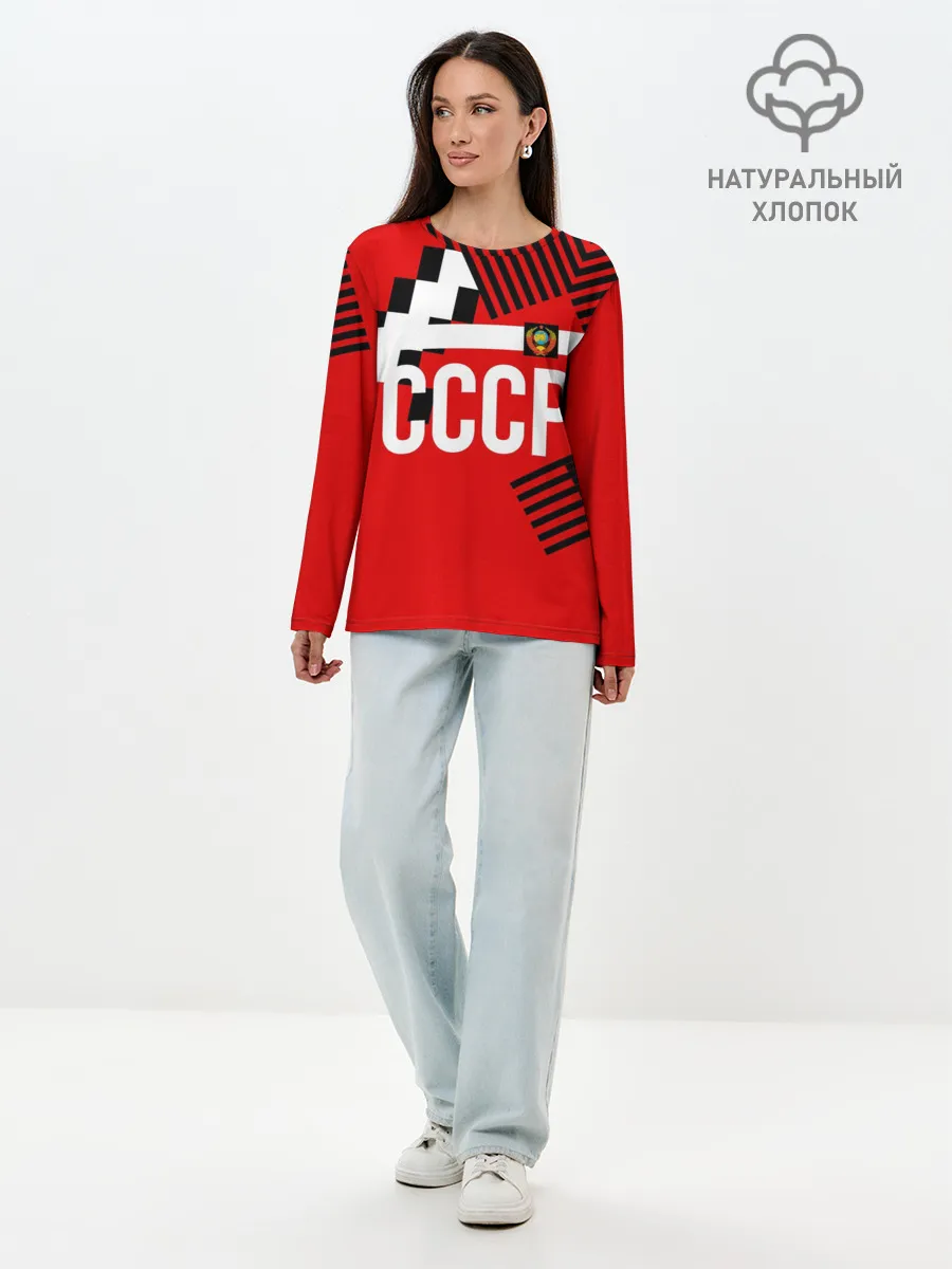 Лонгслив женский. Хлопок / Форма сборной по футболу 1991