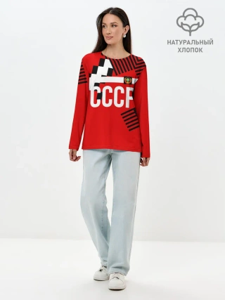 Лонгслив женский. Хлопок / Форма сборной по футболу 1991