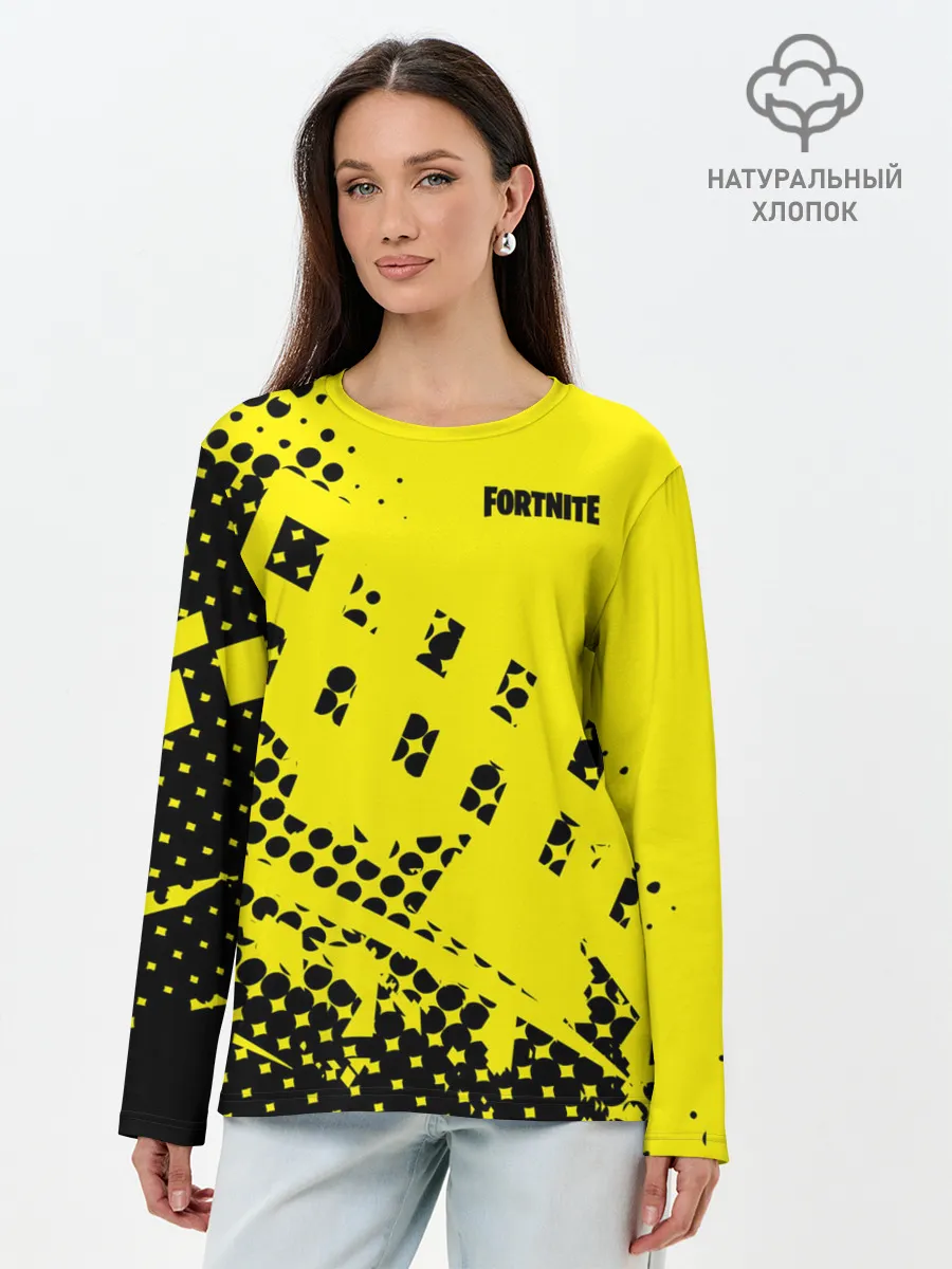 Лонгслив женский. Хлопок / Fortnite