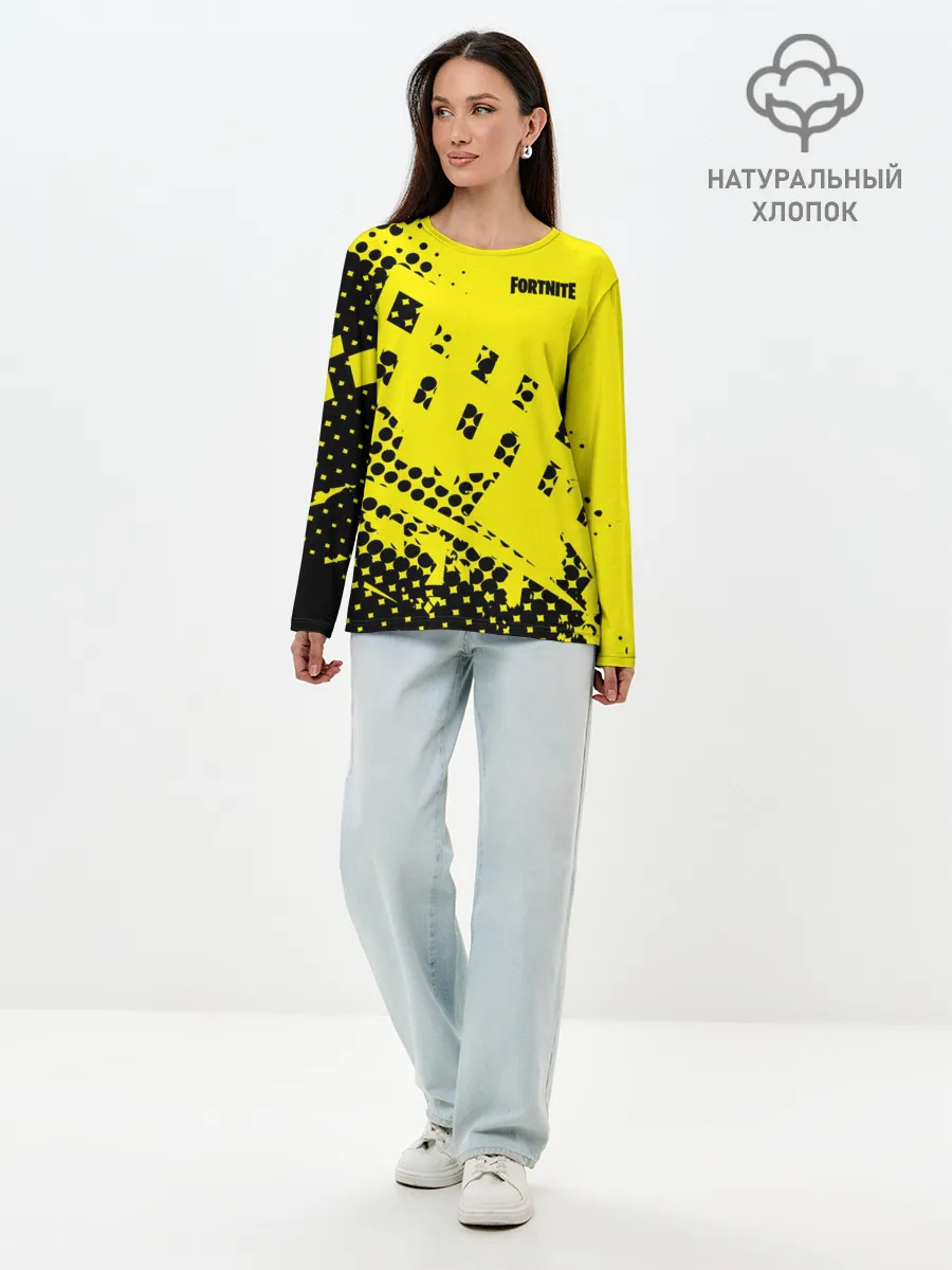 Лонгслив женский. Хлопок / Fortnite