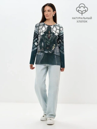 Лонгслив женский. Хлопок / Jacob Frye