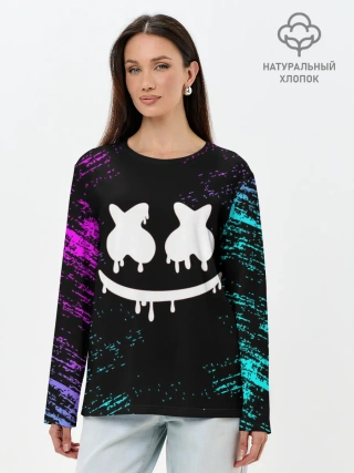Лонгслив женский. Хлопок / MARSHMELLO