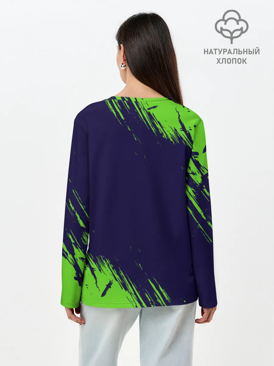 Лонгслив женский. Хлопок / FREE FIRE / ФРИ ФАЕР