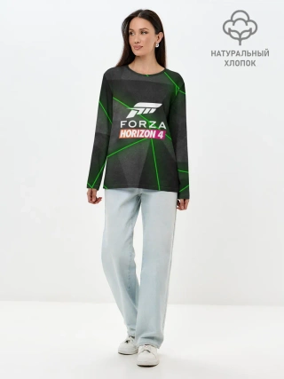 Лонгслив женский. Хлопок / Forza Horizon 4 Hi-tech
