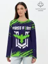 Лонгслив женский. Хлопок / FREE FIRE / ФРИ ФАЕР