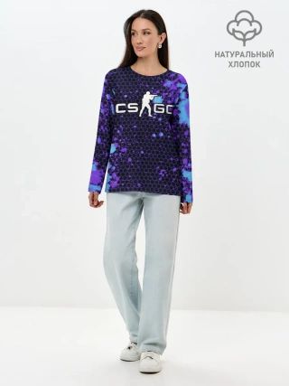 Лонгслив женский. Хлопок / COUNTER STRIKE