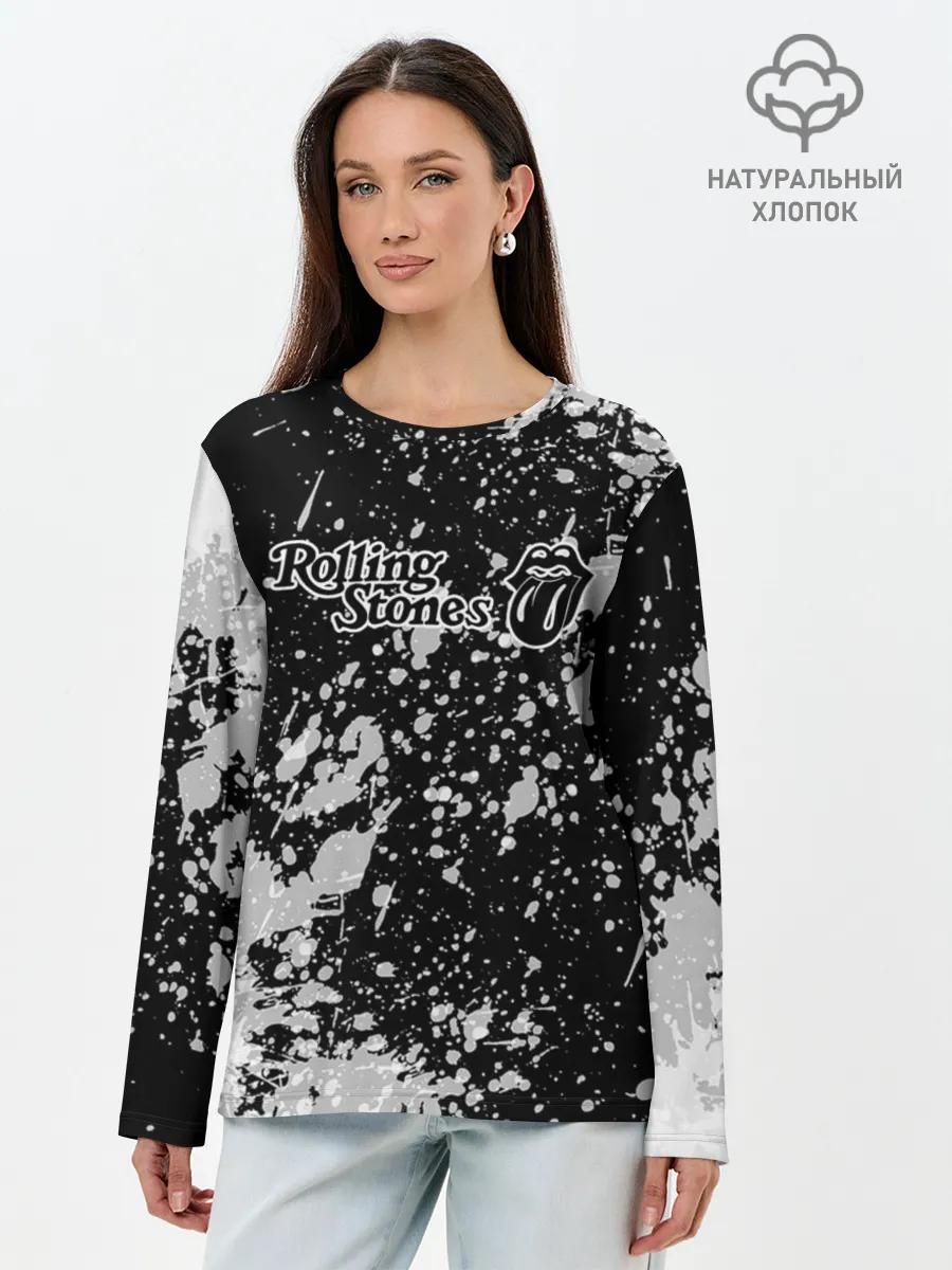 Лонгслив женский. Хлопок / Rolling Stones