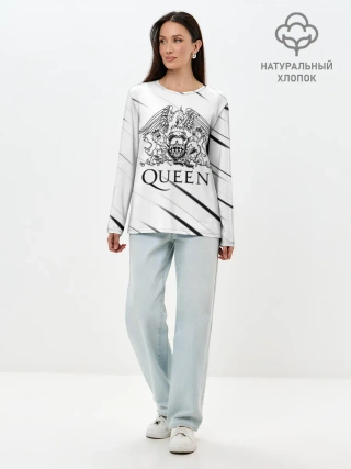 Лонгслив женский. Хлопок / QEEN | Куин