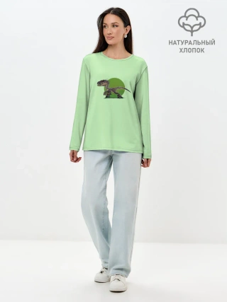 Лонгслив женский. Хлопок / IndoR